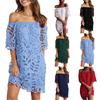 European & American Style 2026 Mid-Sleeve Lace Tube Top Dress - Spring/Summer Fashion Short Skirt