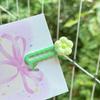 Korean Style Five-Petal Flower Hair Clip – Candy Color Plaid Wave Design for Girls