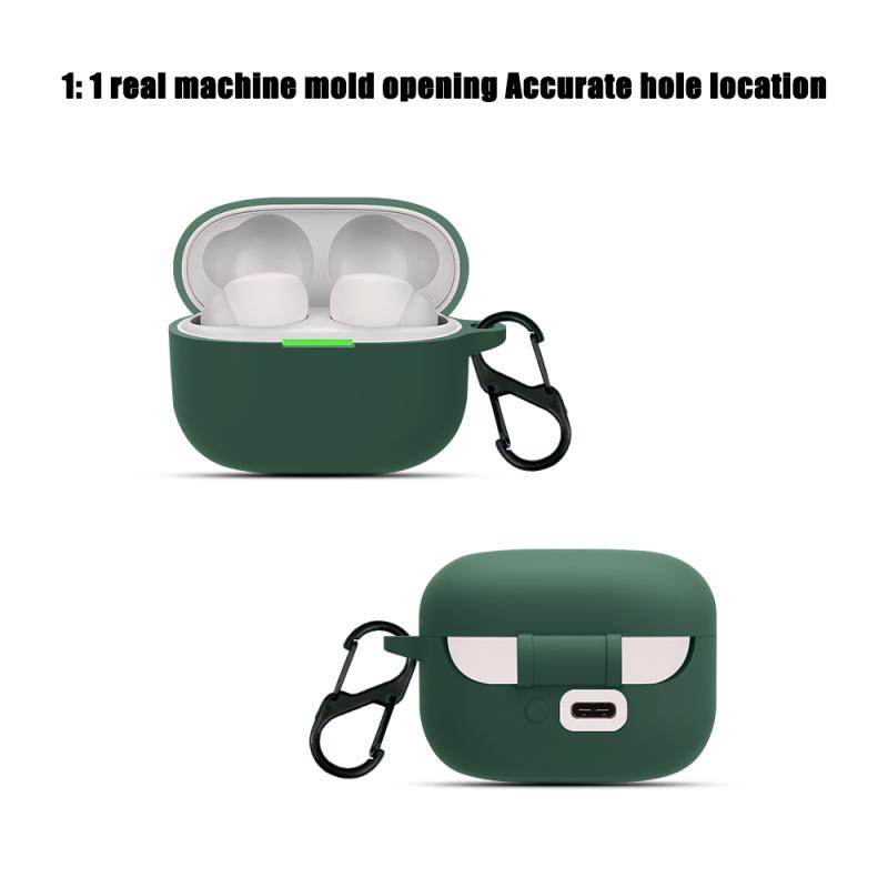 Silicone Earphone Case Bluetooth-compatible Headphone Protective Cover Shockproof Bag Compatible For