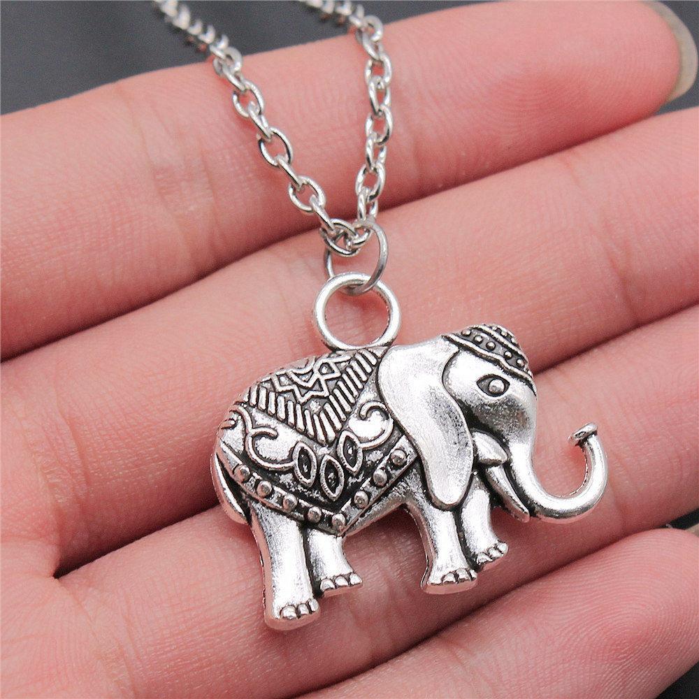 45cm Or 70cm Long Chain Necklace Elephant Kids' Jewelry Materials QN026