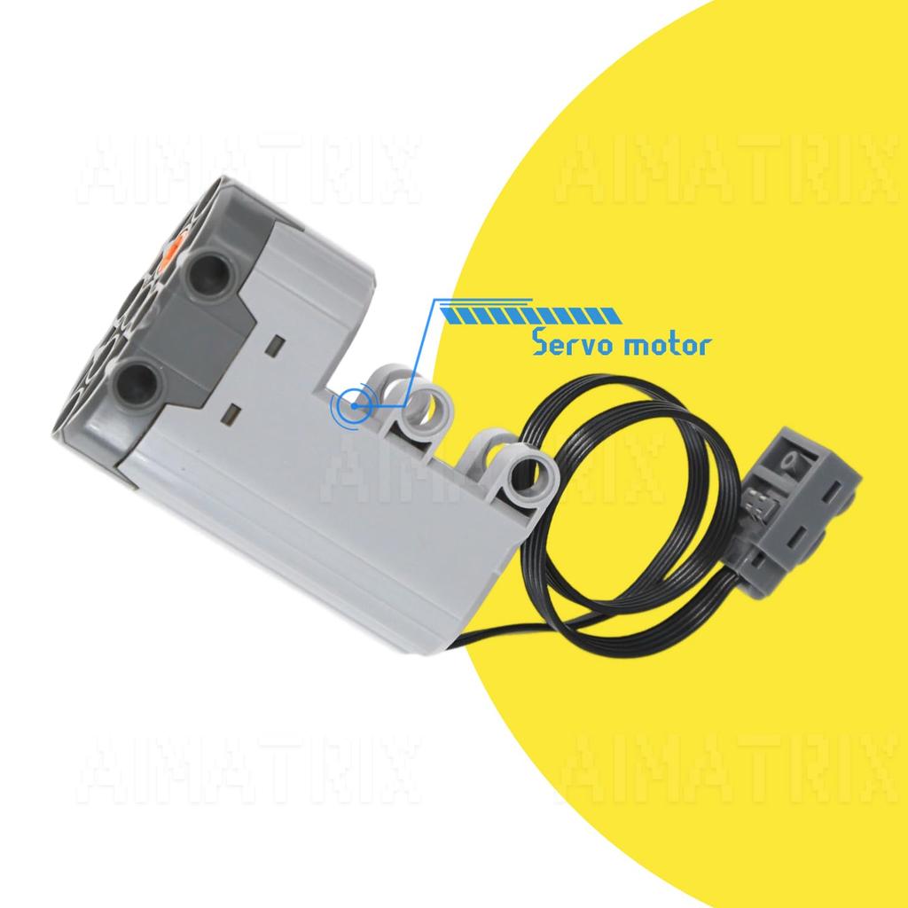 AIMATRIX Motor Kit Compatible with Major Technology Motor Brands, Power Functions Remote Control Kit Servo Motor Pack with Infrared Remote Receiver