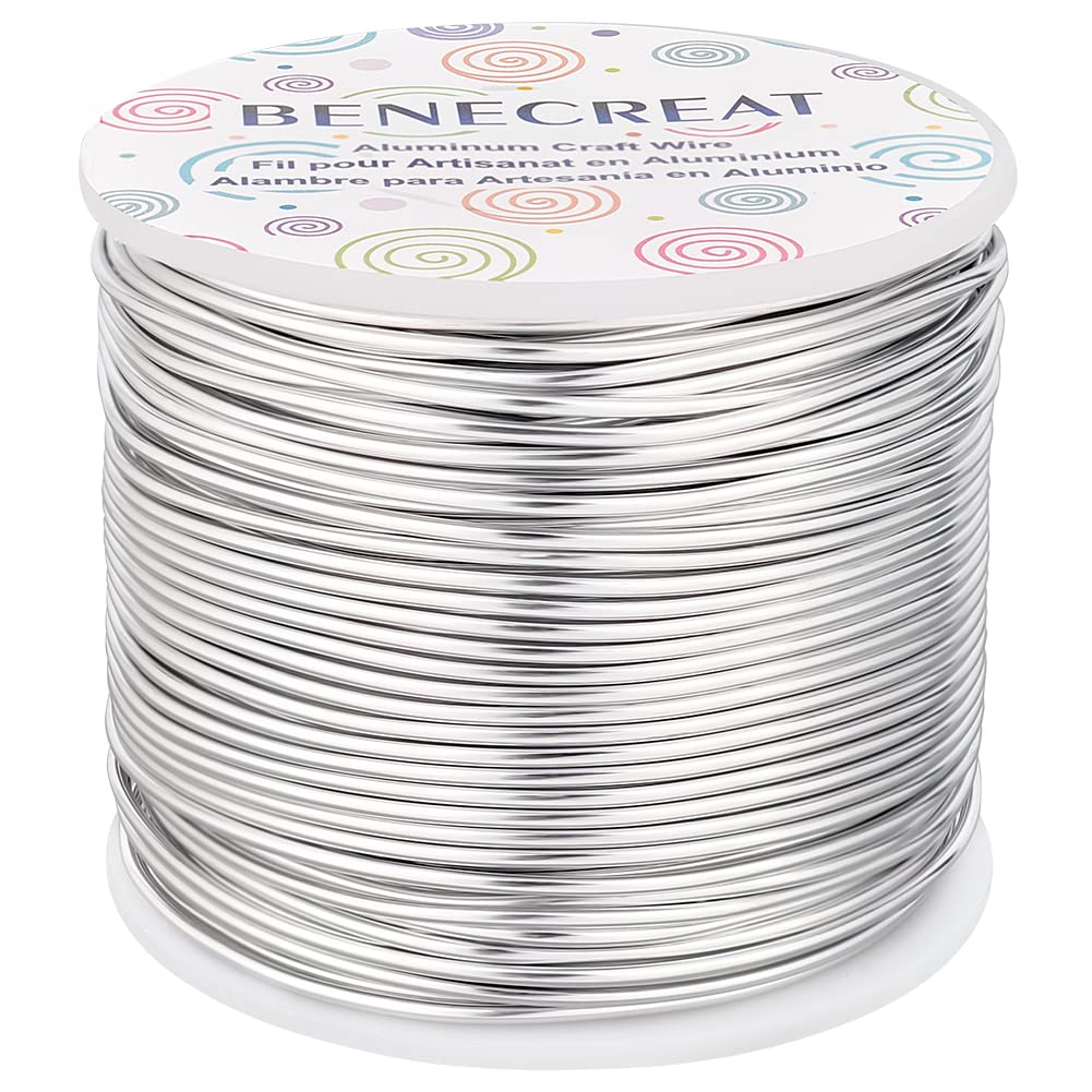 

BENECREAT Total Length 68m Wire Diameter Silver Aluminum Wire Aluminum Wire Colorful Accessories Bead Handicraft Artistic Craft Supplementary Material срібний