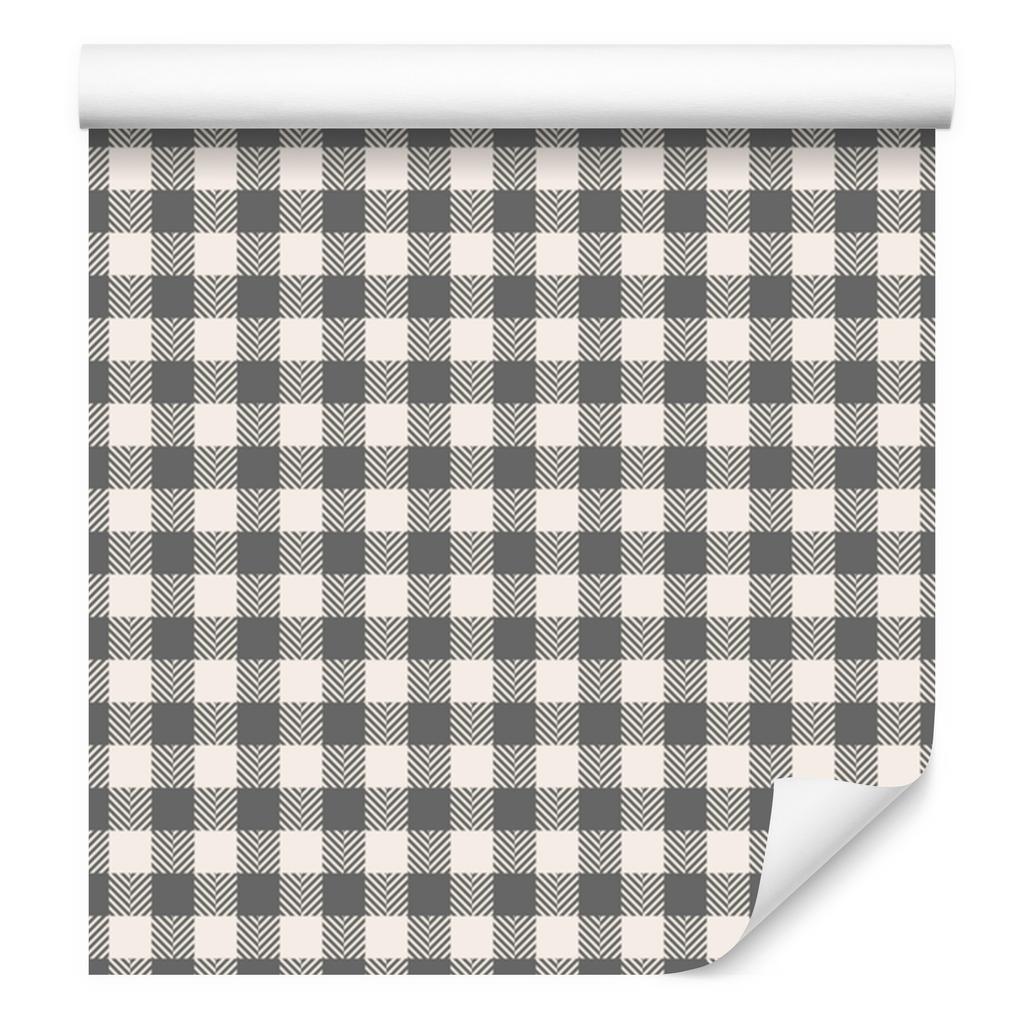 Wallpaper Fabric Pattern Gray, Light Gray, White and Graphite 50x1000