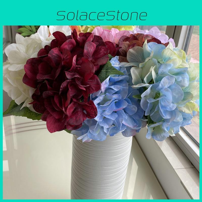 Silk Hydrangea Flowers 18in Realistic Wedding Home Decor Photography Gift Props
