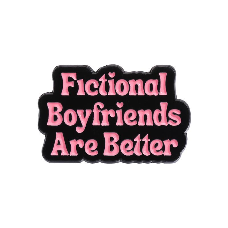 

Эмалевые значки с цитатами о любви, на заказ, броши «Я уверен, ты думаешь обо мне», значки на лацкан, забавные украшения, подарок для детей, друзей