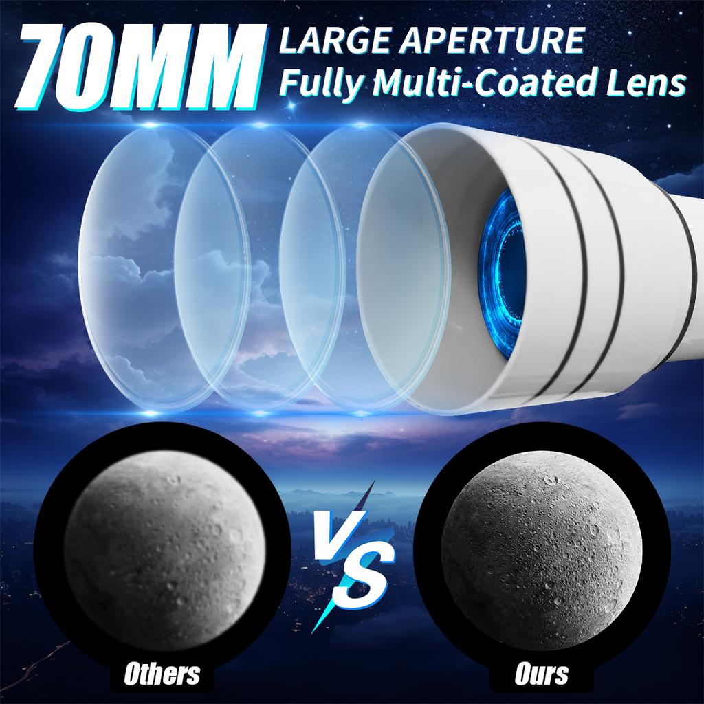 Professional Upgraded Astronomical Telescope Bak4 Prism High Power For Moon Watching Stargazing Bird Watching Gift
