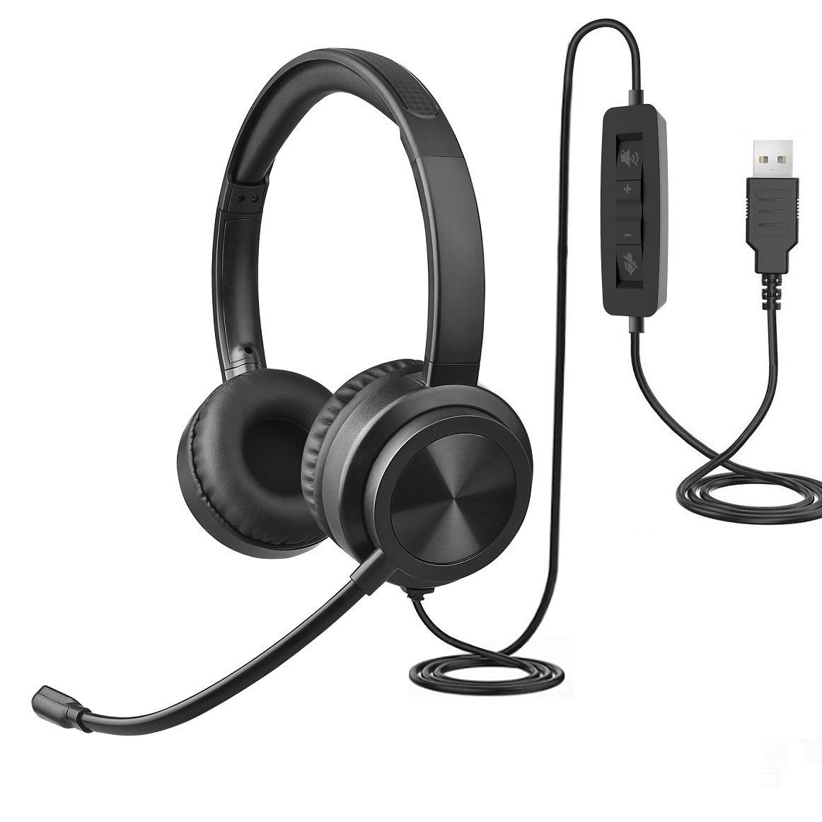 

Luxury Dual-Noise Cancelling Over-Ear USB & Type-C Stereo Headset