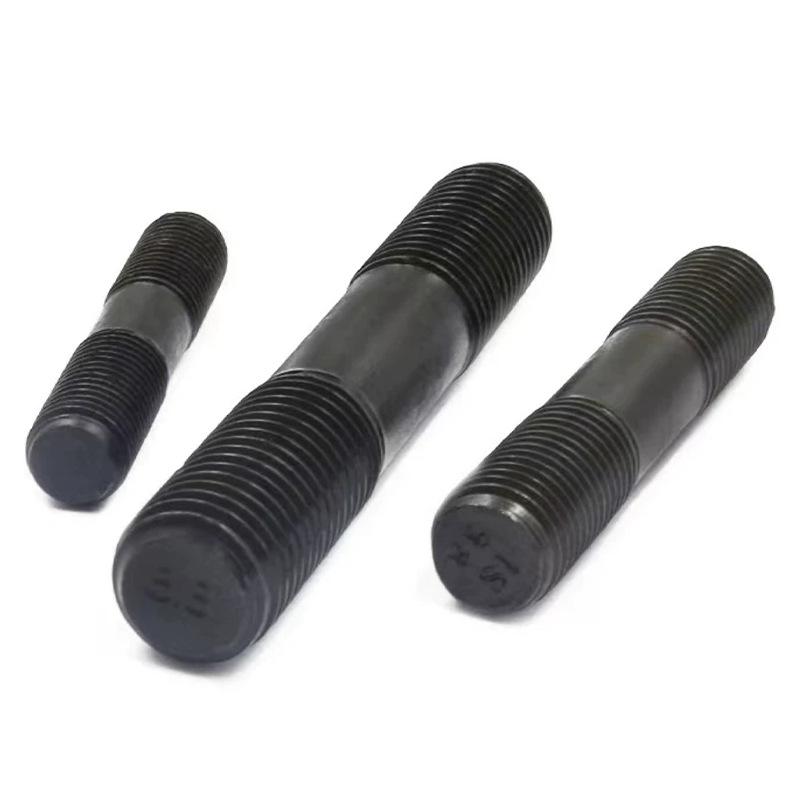 High Strength Double-Headed Full Thread Stud Bolt, Blackened Ends, Grade 8.8/10.9, with Extended Thread Processing