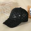Korean-Style Women's Lace Baseball Cap Breathable Flower Face-Slimming Trendy Fashionable Casual Hat for Ladies