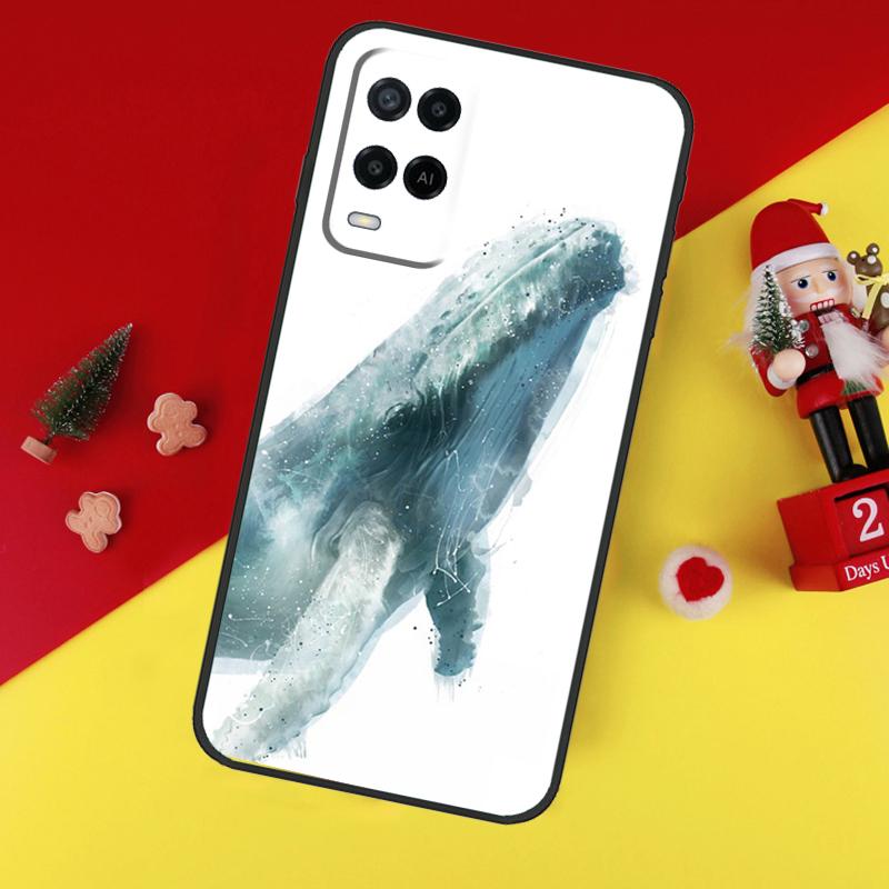 Cartoon Whale Case For Oppo A78 A98 A18 A38 A58 A5 A6 Pro A54 A74 A94 A17 A57 A80 A60 A40 A96 A76 A16 A15