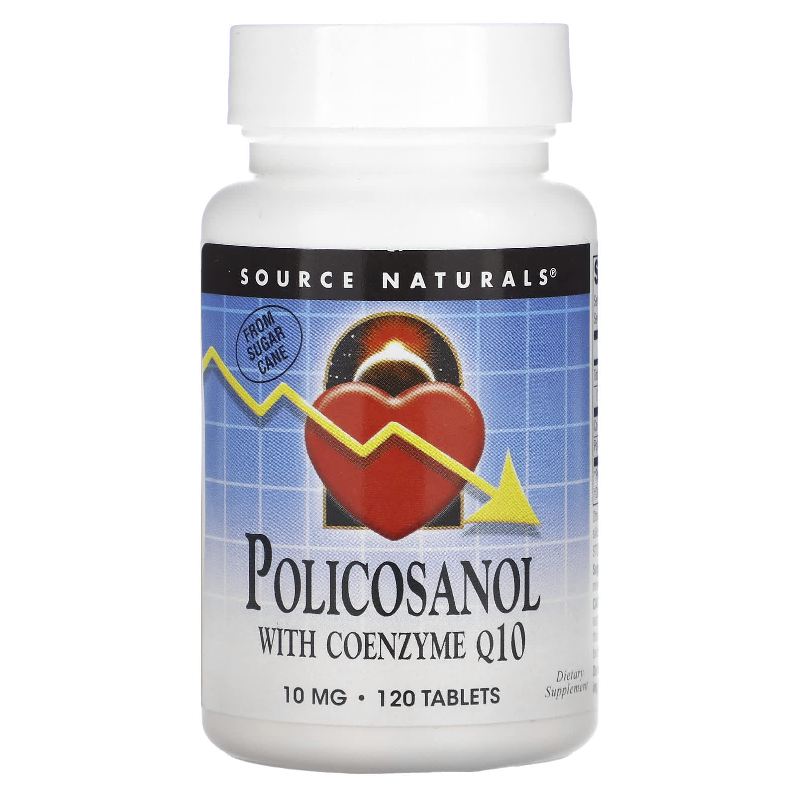 

Policosanol with Coenzyme Q10, 10Mg, 120 Tablets