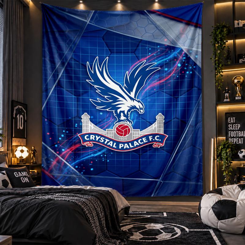 Tapiserie de agățat pe perete Print Fotbal Palatul de Cristal Pânză pentru Sufragerie Dormitor Decor Acasă