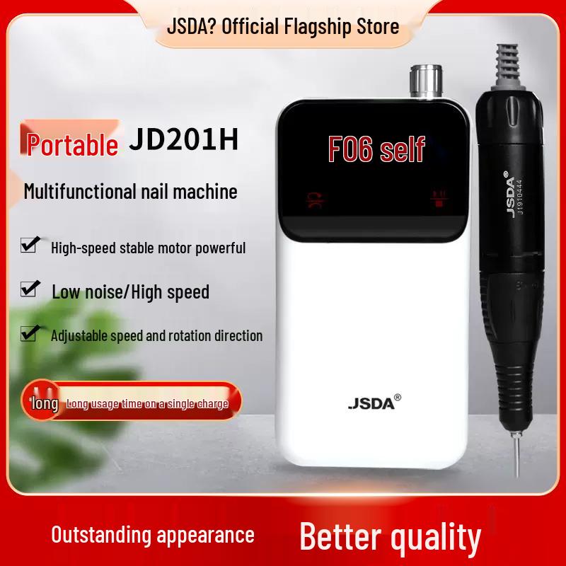 

Jesida JD201H Touch Screen Rechargeable Nail Drill and Gel Remover Handle (Silver + Black)