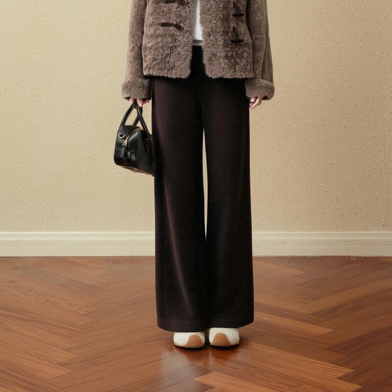 SEIFINI Women's Knit Straight-Leg Casual Pants