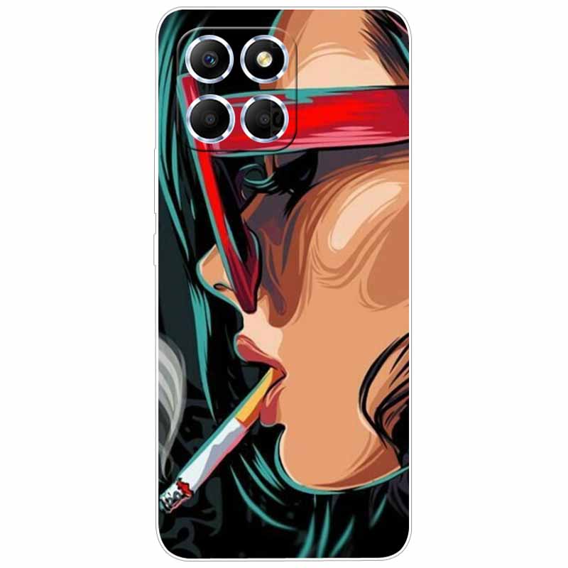 Soft Case For Honor X6 2022 Covers Para Silicon Print Marble TPU Clear Phone Coque for Huawei Honor X6 4G Transparent Bumper X 6