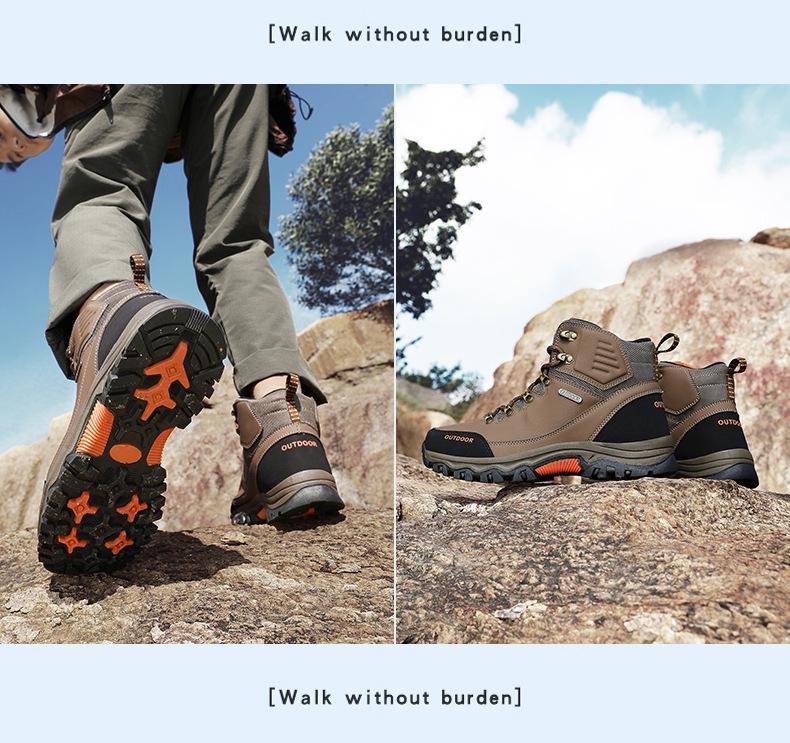 2025 Men's Plus Size Wear-Resistant Winter Hiking Snow Boots