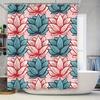 Helle Lotus-Print Duschvorhang Wasserdichtes Gewebe Badezimmer Dekoration für Zuhause