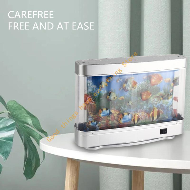 Virtual Ocean Toy Fish Tanks Lamp Perfect For Home And Office Decoration 55KF