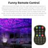 Bluetooth Star Projector Night Light Voice & Remote Control 32 Lighting Modes Built-in Music Player Star Galaxy Ocean Wave Projection Lamp Decor