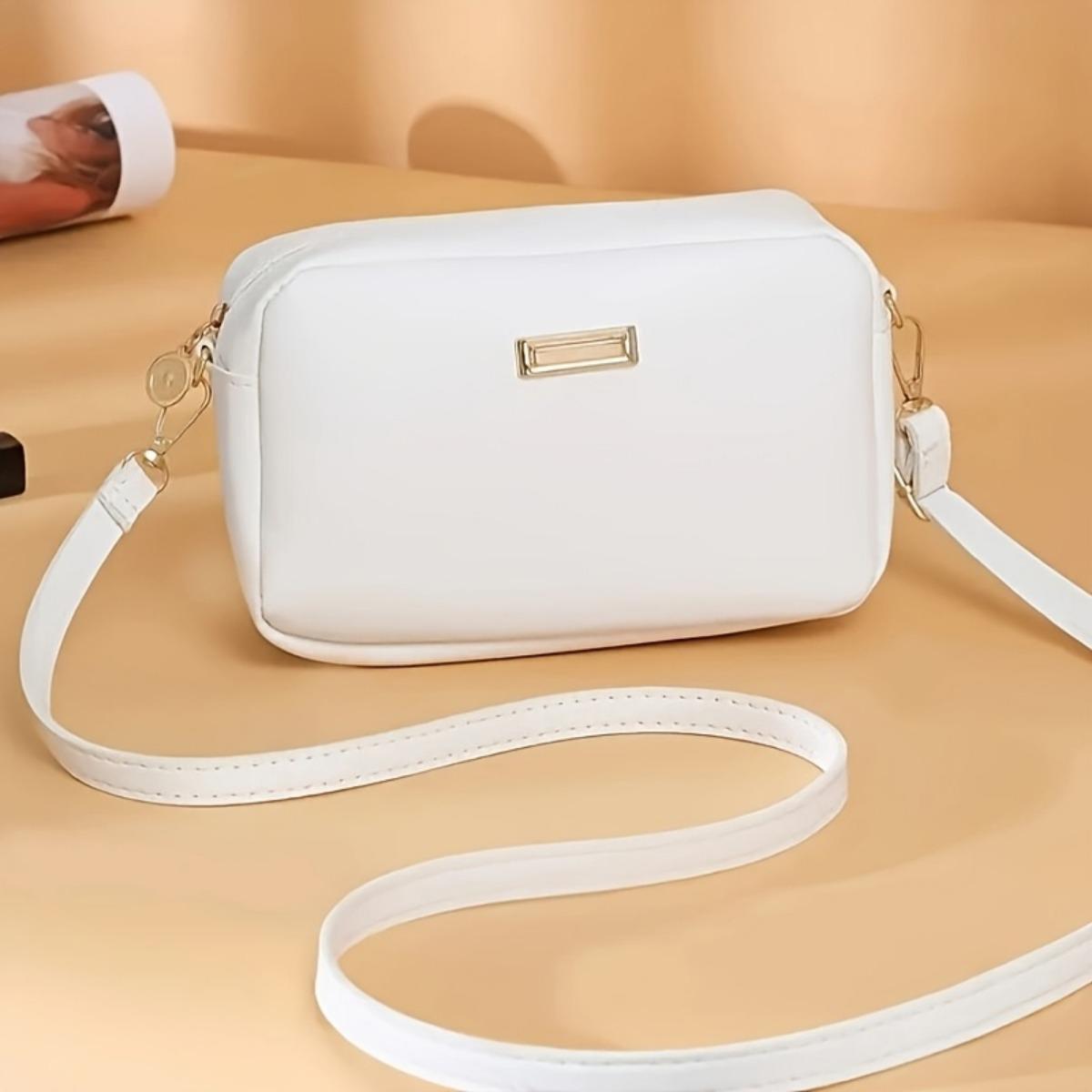 

Женская сумка через плечо, регулируемый плечевой ремень, легкий и вместительный дизайн, многофункциональная, элегантная и модная One Size белый