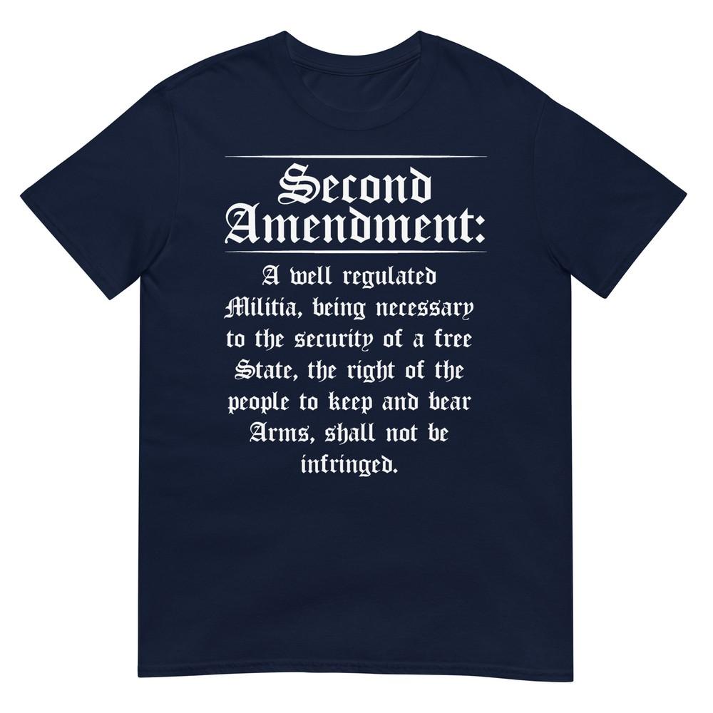 Second Aunisexdunisext Rights Proud 2a Pro Gun Rights American TShirt S