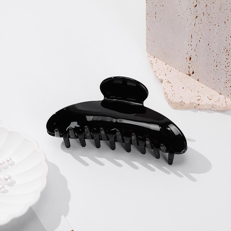 Zanbeiya Women's Large Oval Acetate Hairpin - Light Luxury Style Shark Clip