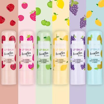 Balsamo Labbra Fruttato Naturale Idratante a Lunga Durata Nutre Riduce le Linee delle Labbra Anti-secchezza Idratazione Cura delle Labbra