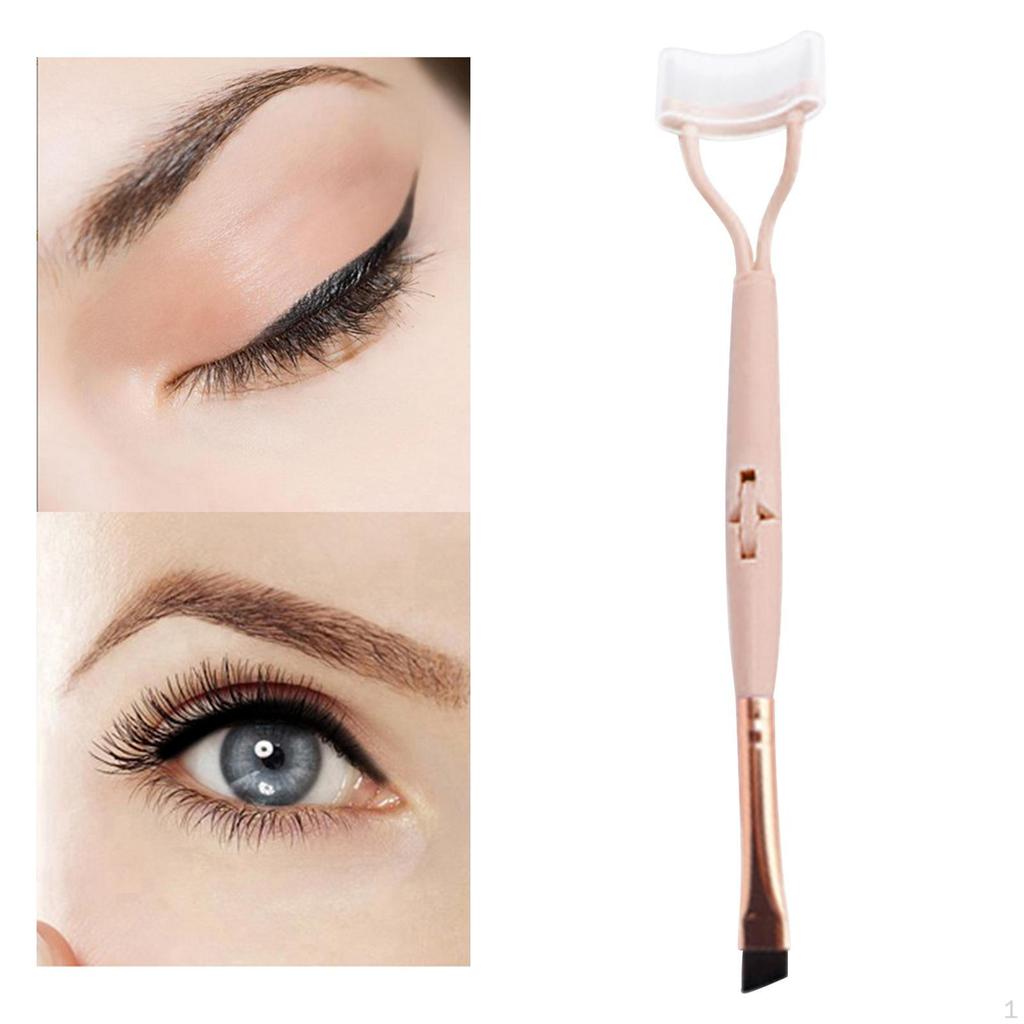 Double Head Eyelash Brush Foldable Eyebrow Styling Accessory Curler Separator