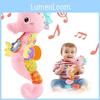Peluche musicale Sozzy en forme d'animal marin avec fonction de suspension pour l'éveil et le développement des nourrissons