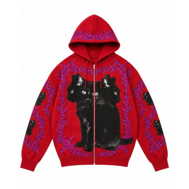 2026 Stand-Up Collar Unisex 3D Printed Hooded Sweatshirt Casual Loose Fit Long Sleeve Pullover Youth