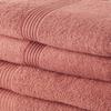 TODAY Set of 2 Bath Towels 50x100 Cm + 2 Bath Sheets 70x130 Cm Terracotta 100% Cotton