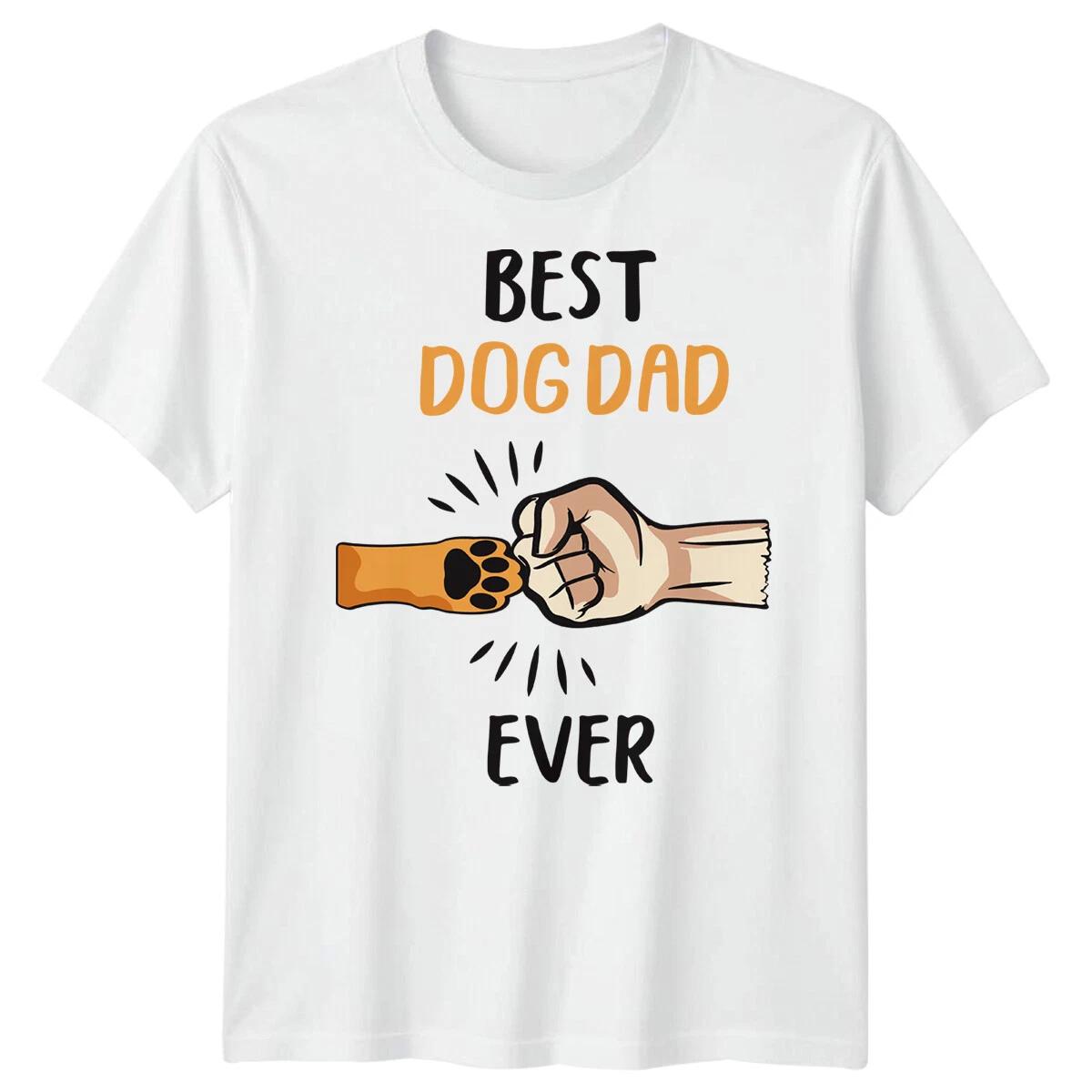Men Fist Bump Paw Funny Fathers Day T shirt Tee Best Dad Ever Papa Life Daddy#FD L