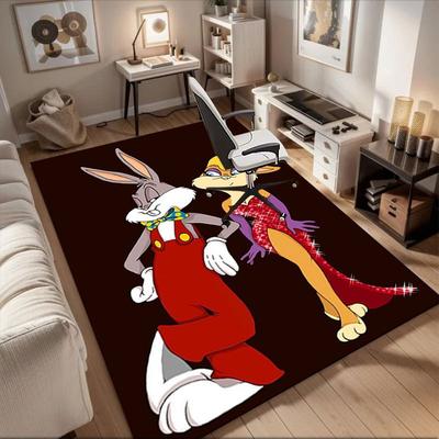 Bugs Bunny & Lola Bunny Looney Tunes Stampa Artistica Poster Tappetino da Ufficio Decorazione per la Casa Regalo per Halloween e Natale LD141