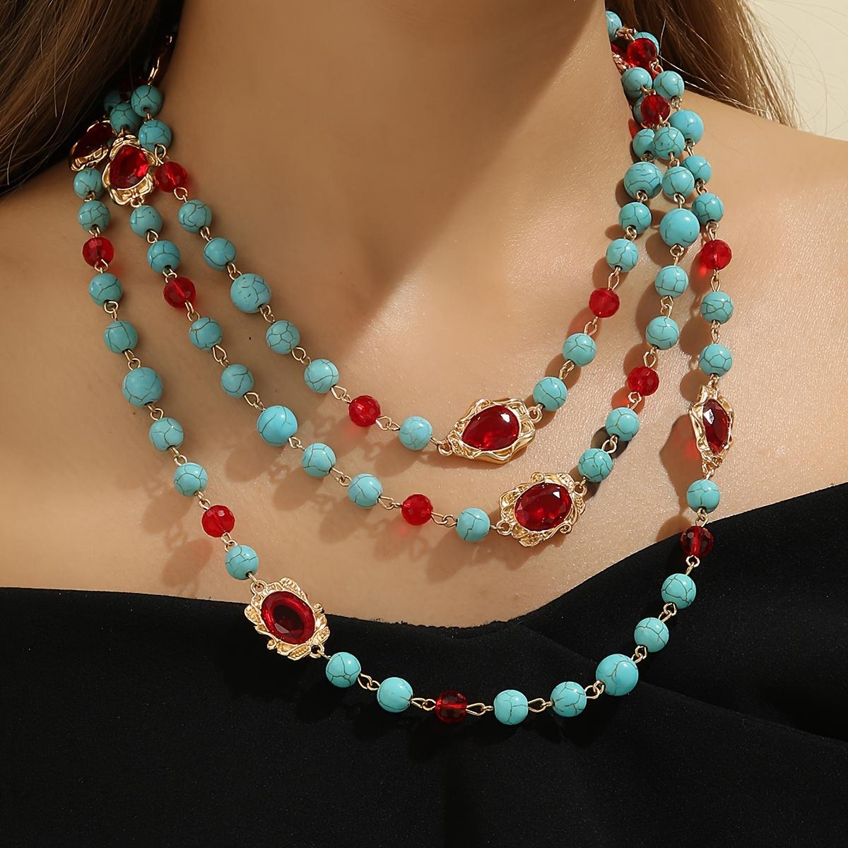 

Модное ожерелье для женских украшений разноцветный