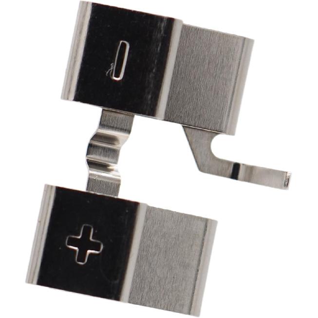 Deal4GO + & - Battery Terminal Contacts Spring Conductive Metal Clip Replacement for Xbox one Slim Wireless Controller 1708, Silver, XBS1708-BTYTC