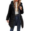 Women's Fashionable Coat Solid Color Long Sleeved Pocket Loose Button Plush Jacket