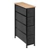 5five - Storage 4 Drawers Fabric Anthracite Grey