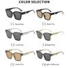 2PACK New Fashion Full-frame Korean Light Luxury One-piece Square Large Frame Sunglasses Holiday Travel Sunscreen Sunglasses