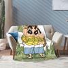 Crayon Shin-chans Cartoon Anime Blanket Warm Cozy Fluffy  Throw Blankets for Couch 50x60 Inch Multiple Sizes Rug Piece