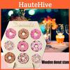 Elegant Wooden Donut Wall Display Stand For Wedding And Birthday Parties