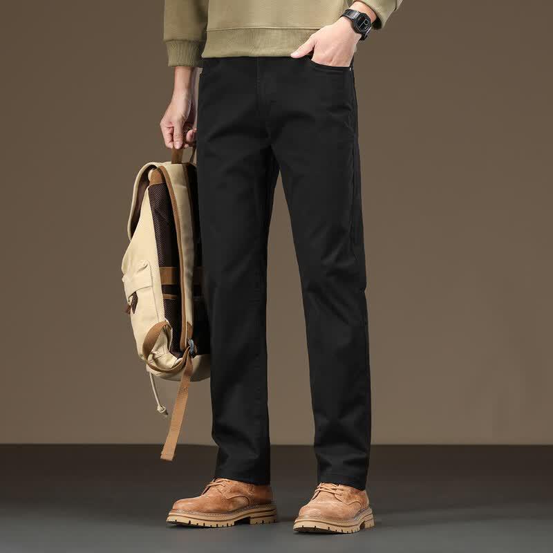 JEEP Men s Straight-Leg Casual Trousers 30