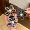 Exquisite Sparkling Diamond Hollow Flower Hair Clip Female 2024 New Hairpin High-End Back of Head Updo Shark Clip Headwear