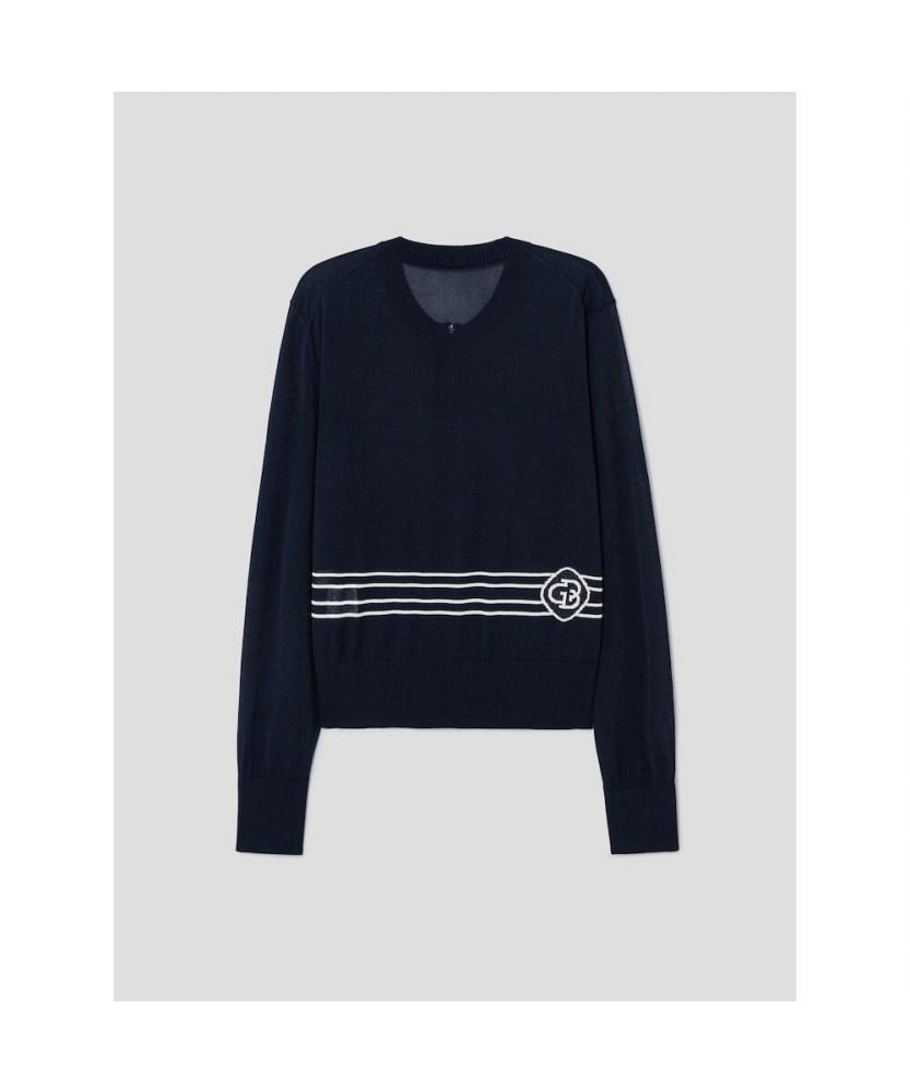 BEANPOLE GOLF Women'S Sheer Full-Zip Cardigan - Navy