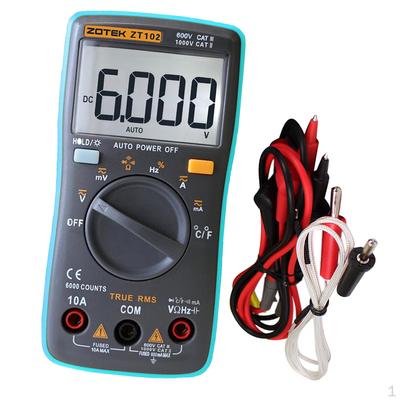 Digital Multimeter 6000 Counts Auto Ranging Meter True-RMS Mini 130×65mm