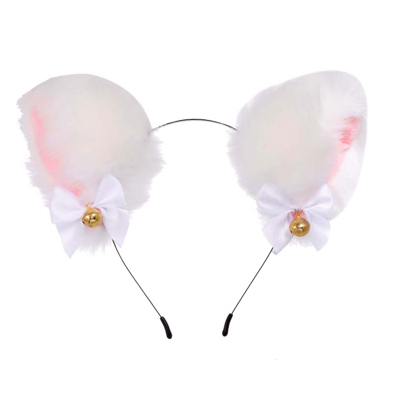 New Cute Cat Ears Hairband for Women Fashion Plush Bell Cosplay Animal Fox Headband Sexy Hair Band Girls Hair Accessories