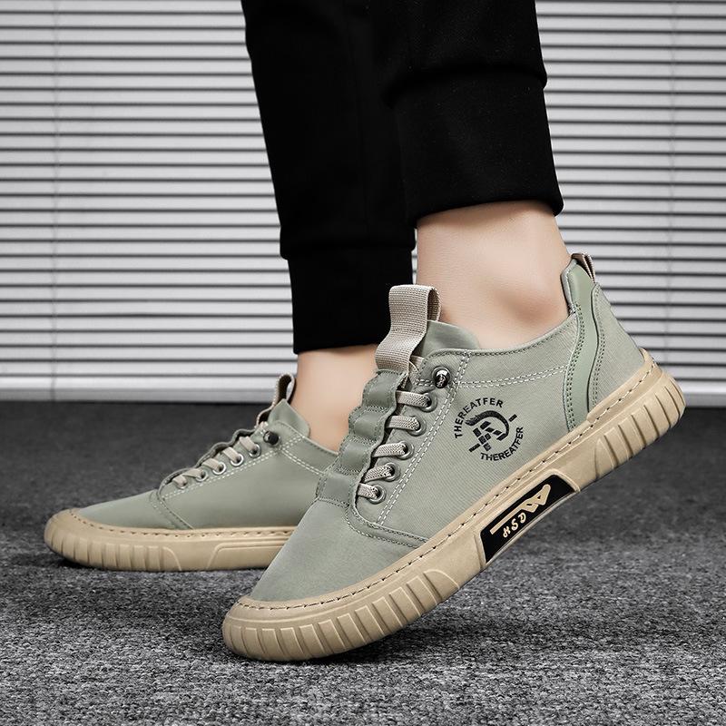 2025 Summer New Men's Shoes One-pedal Casual Shoes Breathable Ice Silk Cloth Flat-bottomed Explosive Extra Large Size Shoes