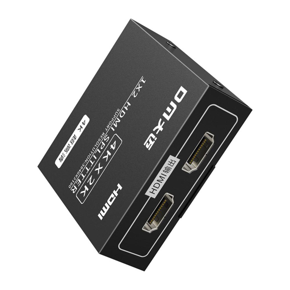 DM CHB078 1 In 2 Out HDMI Splitter Plug and Play 4K x 2K Dual Screen Display Adapter