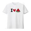 I Love Watermelon Summer Fruit  T Shirt for Women Casual Chic Vintage Washed Fashion Slightly Homme Soft Stylish Streetwear
