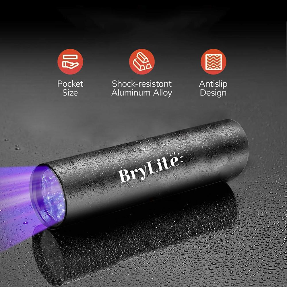 uv flashlight 365nm USB Rechargeable ultraviolet flashlight Cat moss fungus detection lamp black mirror fluorescent UV light