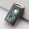 Gold Edge Key Cover for Yamaha NVX155, QBIX, AEROX Motorcycles